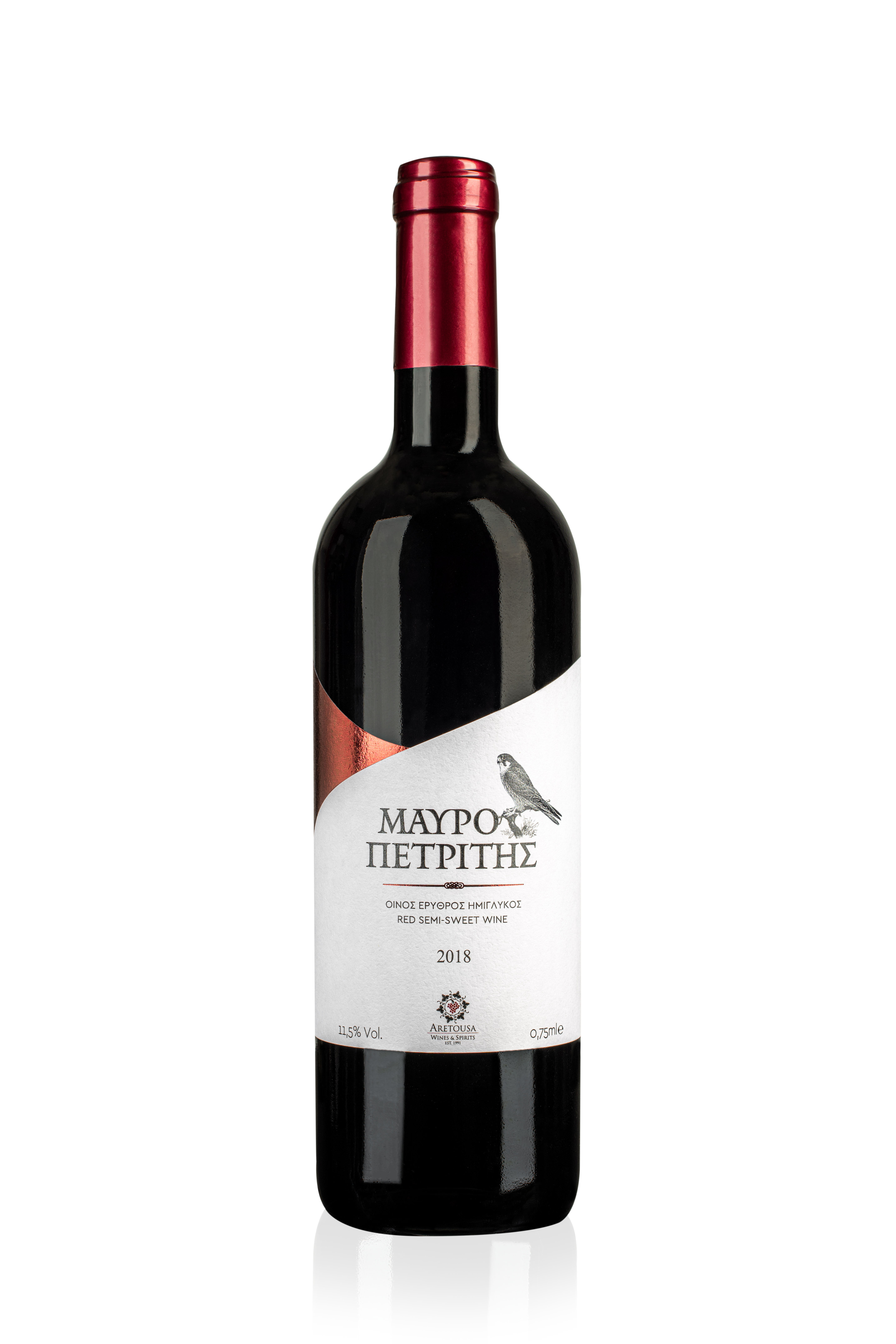 Semi Sweet Red Wine Mavropetritis 