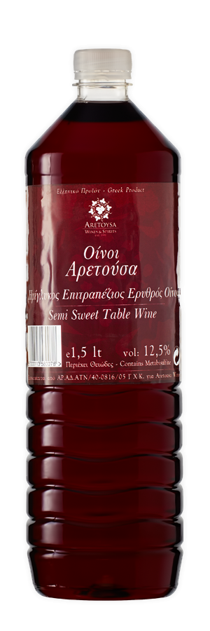 Φωτογραφία από Semi Sweet Red Wine Aretousa ΡΕΤ 1.5 Lt